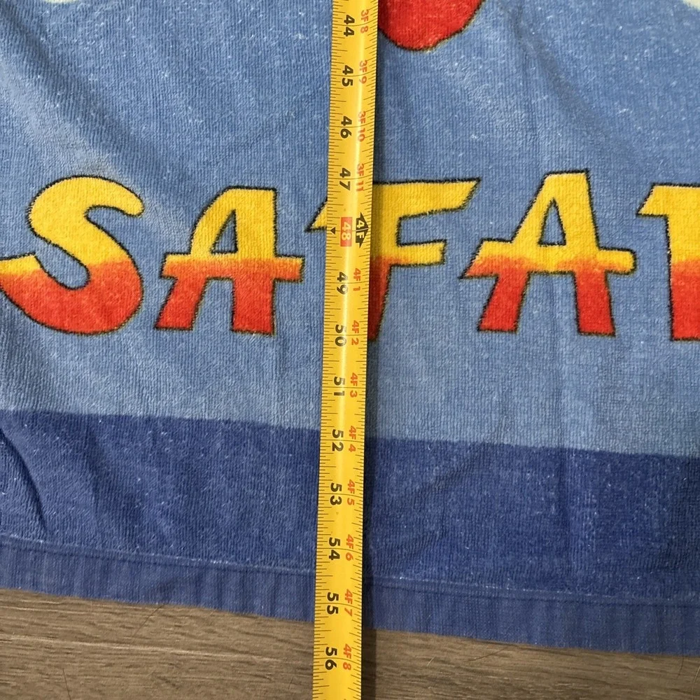 Vintage Duke Stevens Multi-color Beach towel Surfin Safari Hardcore colorful